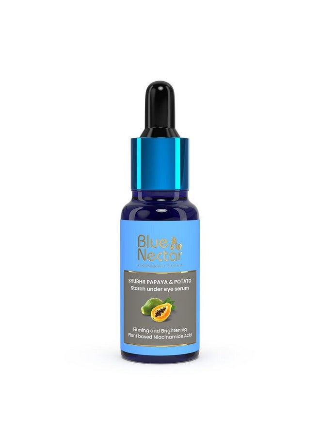 Under Eye Serum With Plant Based Niacinamide From Potato Starch & Papaya | Dark Circles Serum With Advance Skin Firming & Brightening Formula For Eyes Puffiness (17 Herbs, 30 Ml)