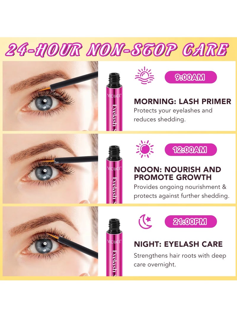 Eyelash Serum Rapid Eyelash Growth Serum Lash Serum for Eyelash Growth Lash Growth Serum for Stronger Healthier Fuller Longer Lashes and Brows Lash and Brow Growth Serum 5ml