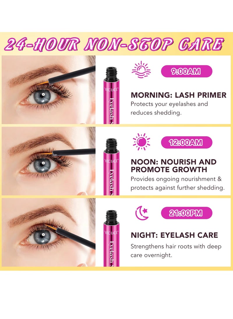 Eyelash Serum Rapid Eyelash Growth Serum Lash Serum for Eyelash Growth Lash Growth Serum for Stronger Healthier Fuller Longer Lashes and Brows Lash and Brow Growth Serum 5ml