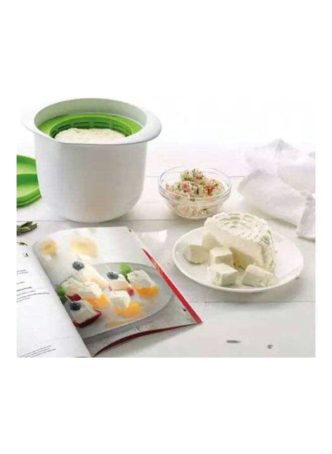 Plastic Cheese Maker Green/White