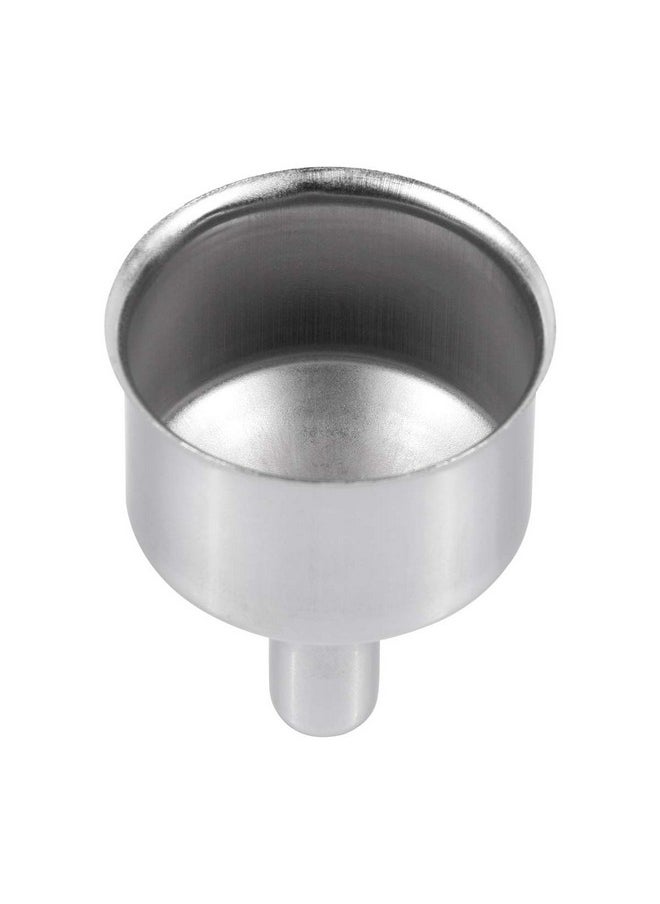 Stainless Steel Mini Funnels Multi-Purpose Small Funnels For Drinking Liquor Flask, Essential Oil Bottle, Spice Powder Homemade Make-Up Fillers Silver, Pack Of 1