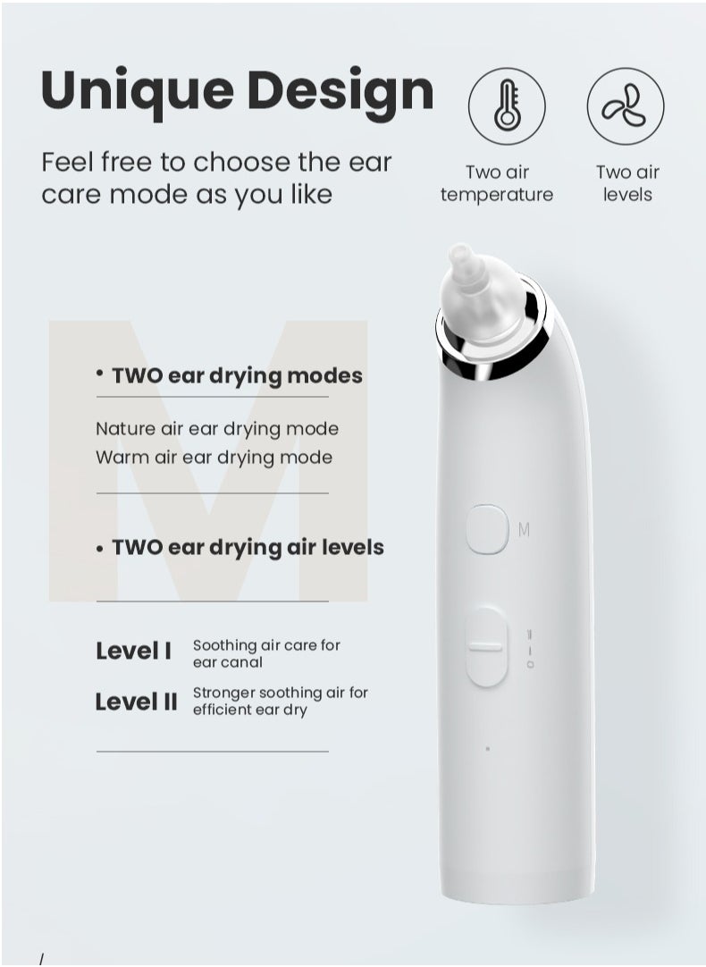 Ear Dryer Smart Thermostat Low Noise Ear Care Device Prevents Bacterial Growth Prevents Ear Canal Inflammation Dry Ear Canal