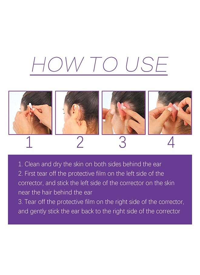 Cosmetic Ear Correclors - 6 Correctors Waterproof Ear Correction Patches: Ear Reshaping and Support for Protruding Ears, Small Ear Effect