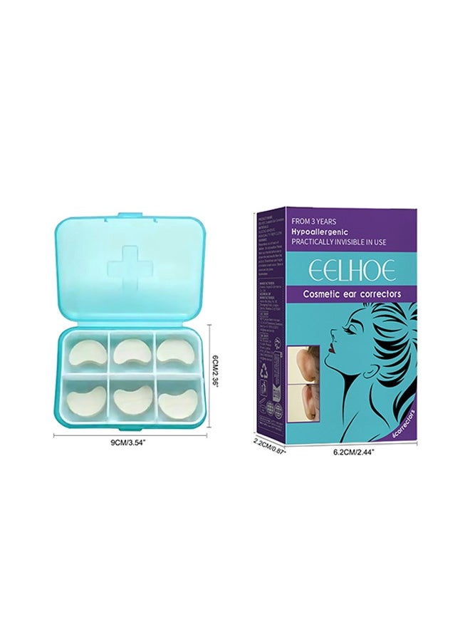 Cosmetic Ear Correclors - 6 Correctors Waterproof Ear Correction Patches: Ear Reshaping and Support for Protruding Ears, Small Ear Effect