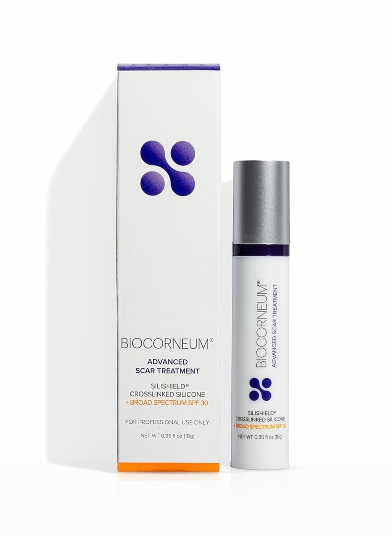 Biocorneum Advanced Scar Treatment with Silishield® & SPF 30 10g – Made in the USA, Fast-Drying, Silicone Scar Gel - Surgeon Recommended for New & Old Scars - Suitable for Children Over 6 Months