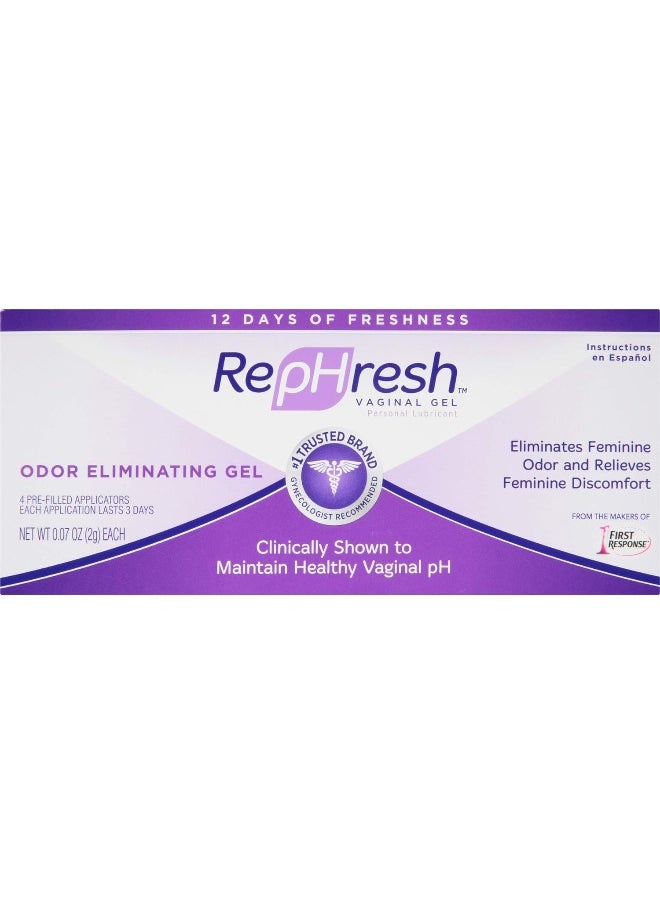 RepHresh Odor Eliminating Vaginal Gel, 4ct (0.07oz)