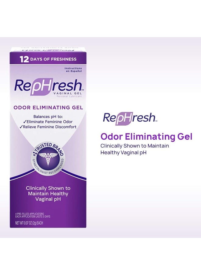 RepHresh Odor Eliminating Vaginal Gel, 4ct (0.07oz)