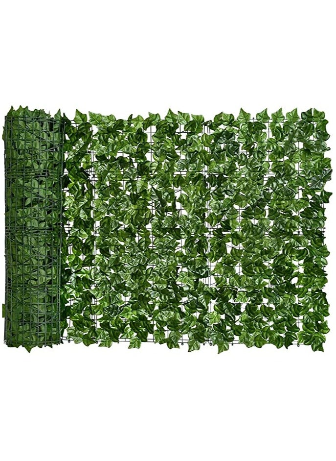 Artificial Wall Grass Privacy Fence Screen Ivy Screen Privacy Garden Fence UV Protected Greenery Wall Backdrop Artificial Hedges Plant Artificial Hedges 1 X 4 Meter