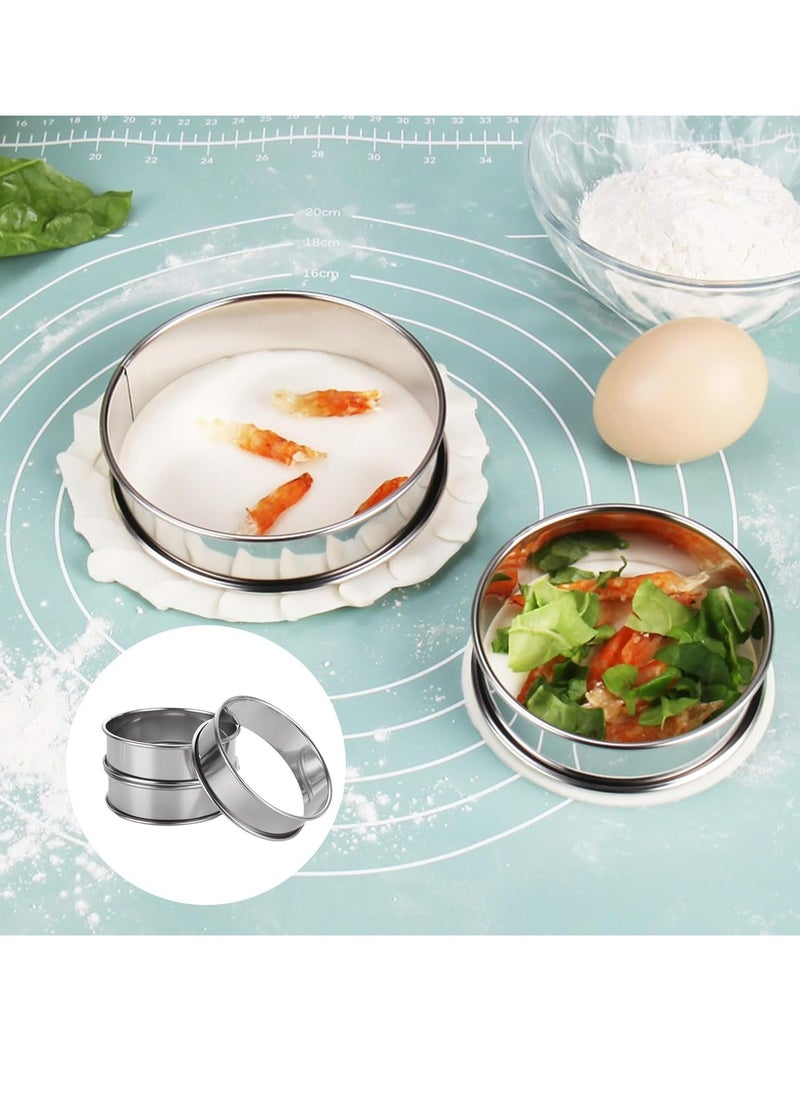 12 PCS Stainless Steel Round English Muffin Rings, 3.15 Inch Muffin  Tart Rings, for Kitchen Cooking Baking