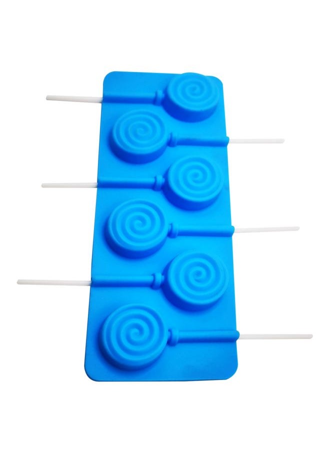 Fondant Lollipop Mould With Reusable Stick Blue 25x9.5cm