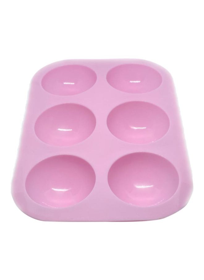 Silicone Half Sphere Baking Mould Pink 19.6x13.8x2.5cm