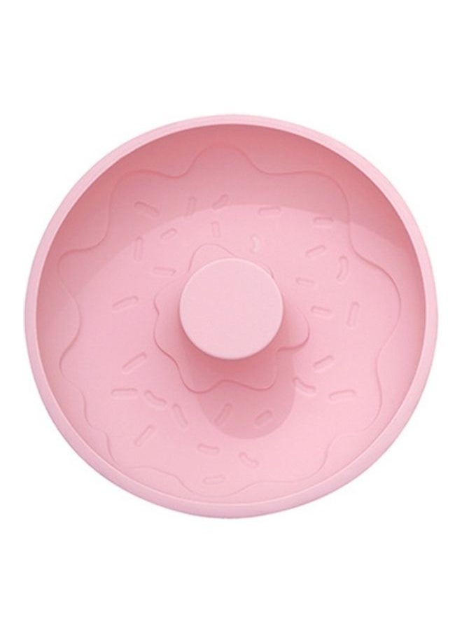 4 Pcs DIY Baking Donut Silicone Cake Mold Pink 23 x 8 x 10centimeter