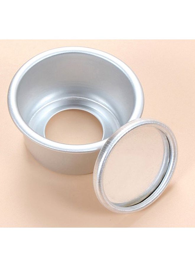 5-Piece Round Removable Bottom Mould Silver 2.5inch