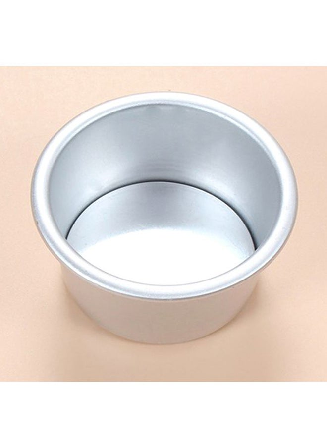 5-Piece Round Removable Bottom Mould Silver 2.5inch