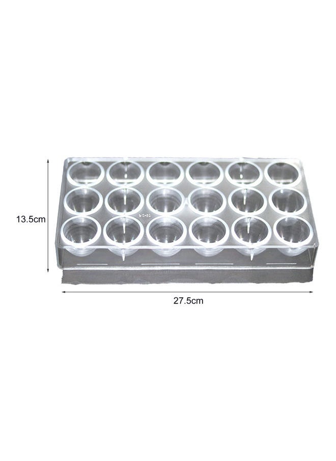 Polycarbonate Chocolate Mould Transparent 13.5X27.5cm