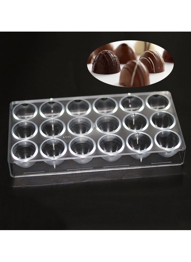 Polycarbonate Chocolate Mould Transparent 13.5X27.5cm