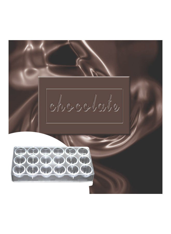 Polycarbonate Chocolate Mould Transparent 13.5X27.5cm