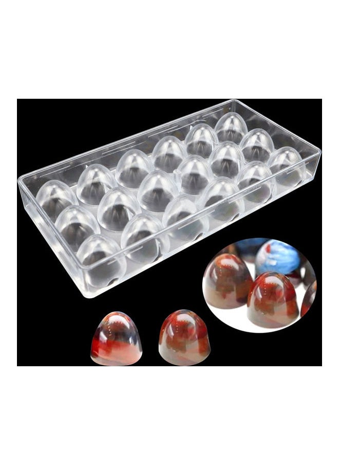 Polycarbonate Chocolate Mould Transparent 13.5X27.5cm