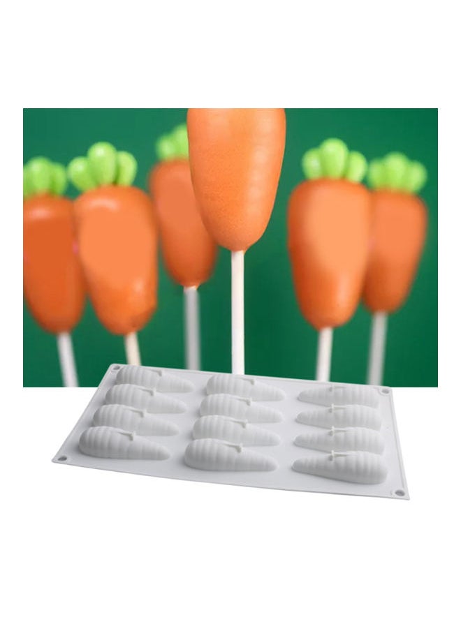 Carrot Shape Baking Mould White 29.5x17cm