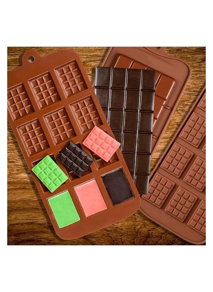 DIY Baking & Pastry Tools,12 Cavity Waffles Cake Chocolate Pan Silicone Mold Baking Mould,Cooking Tools - Brown