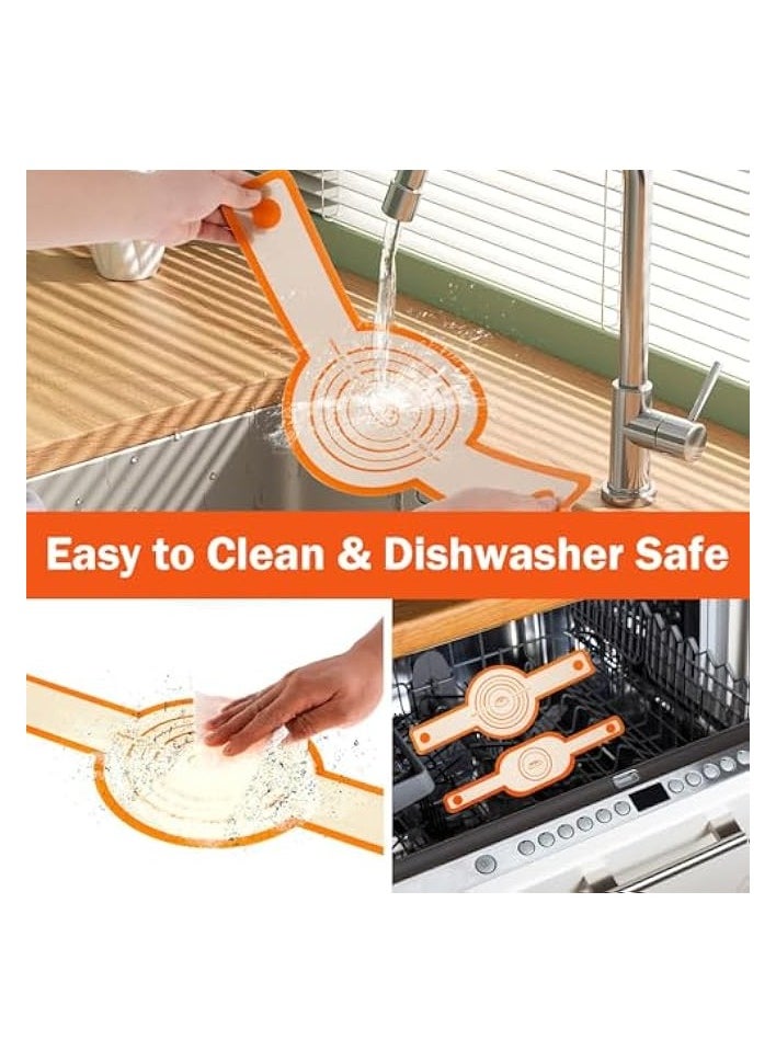 2PCS Silicone Bread Sling Oval and Round, Bread Silicone Baking Mat, Non-stick Sourdough Bread Silicone Mat, Reusable Oven Liner with Long Handle, Sourdough Bread Sling for Transfer Dough