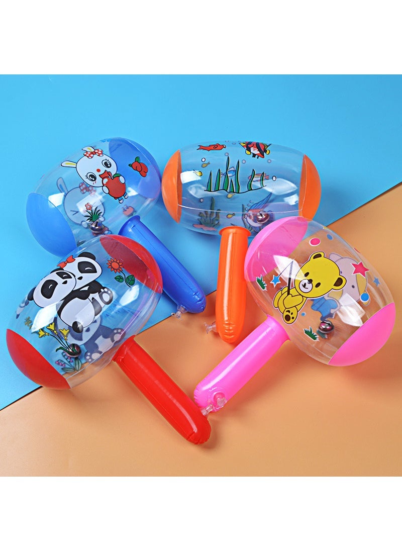 1 x 5 pcs Inflatable Squeaky Hammer Toy with Bell