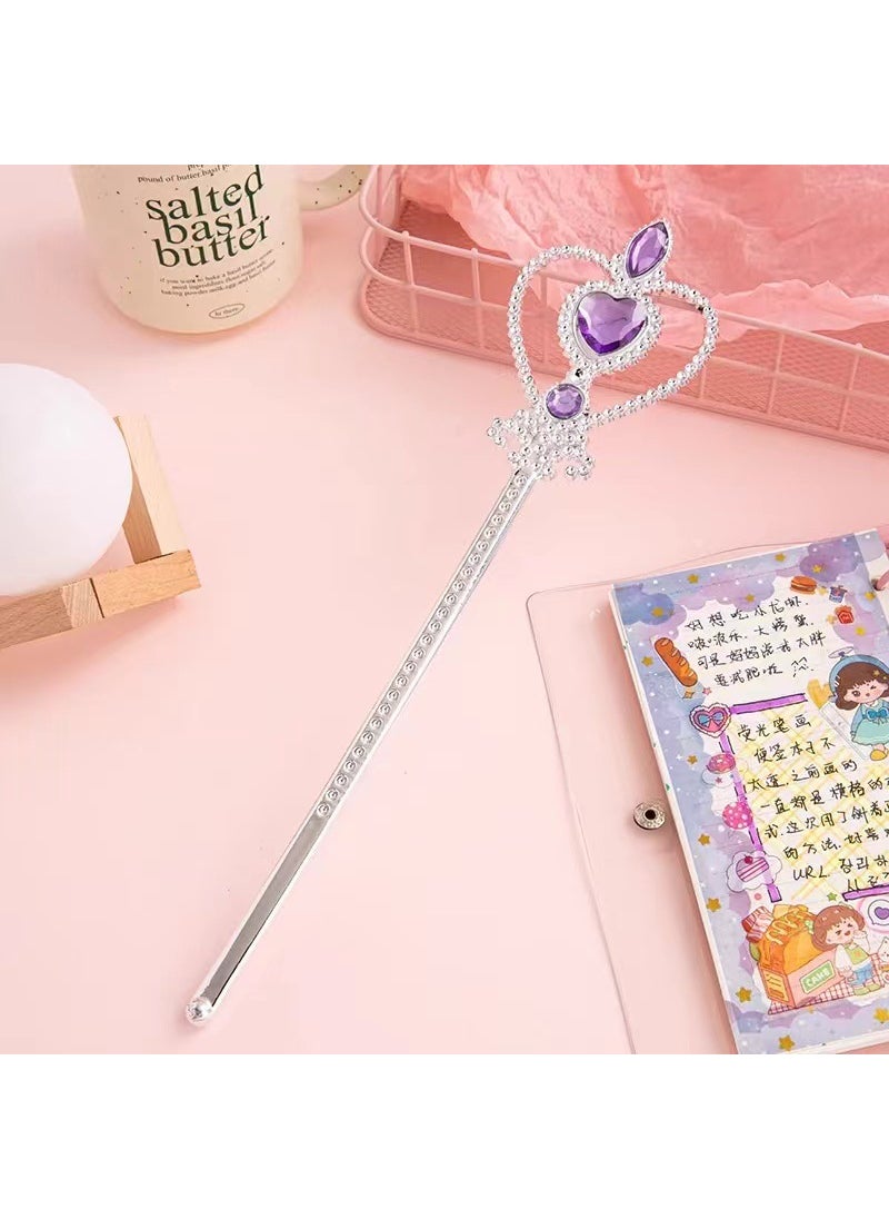 Frozen Inspired Heart Magic Wand Princess Scepter Purple love model