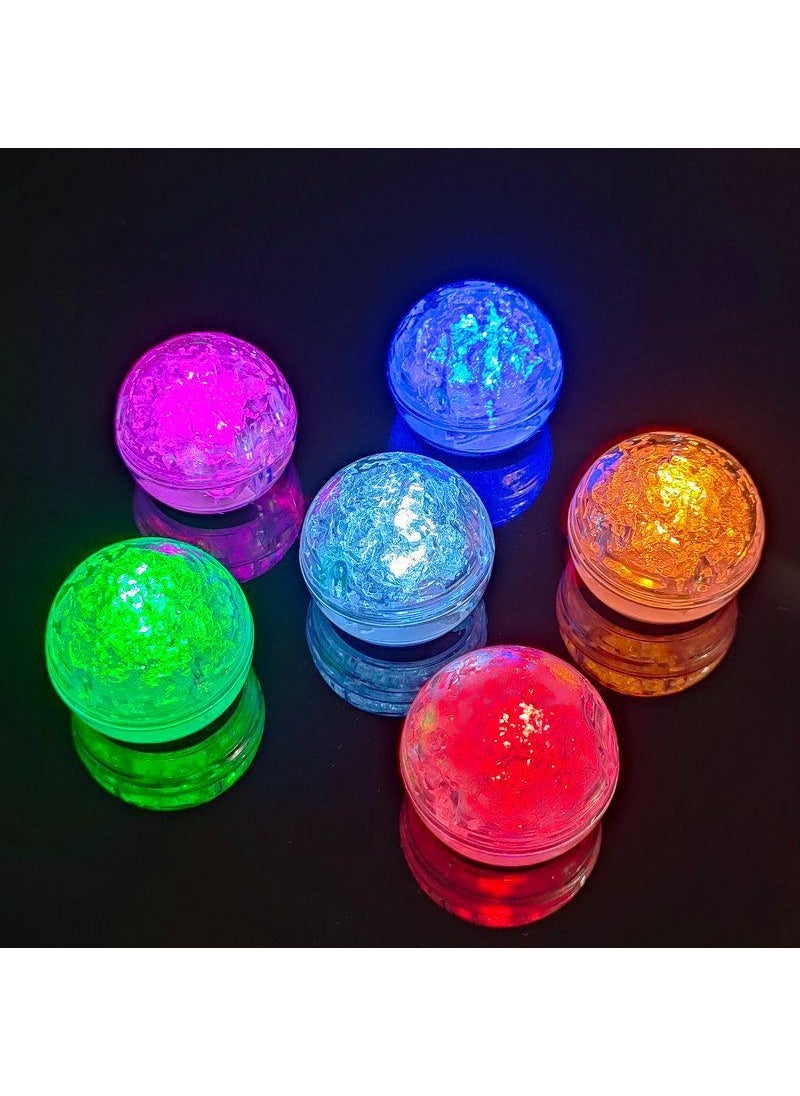 LED Luminous Ice Hockey KTV Bar Wedding LED Luminous Ice Baby Bathing Water Luminous Toys Colorful Flash