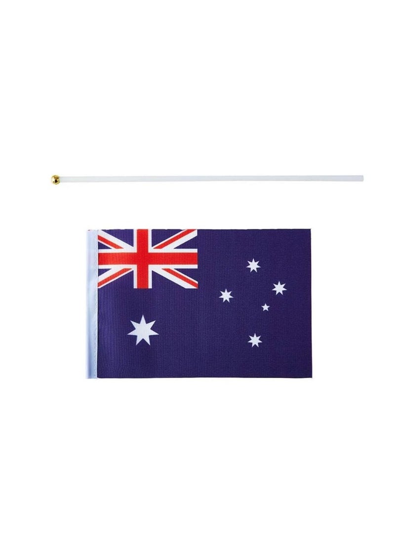 Australia Mini Hand Flags For Celebration Small Stick Hand Held Flags Great Souvenirs And Party Favors Handheld Flags For Kids And Adults Decorations Country Flags,Festival Events