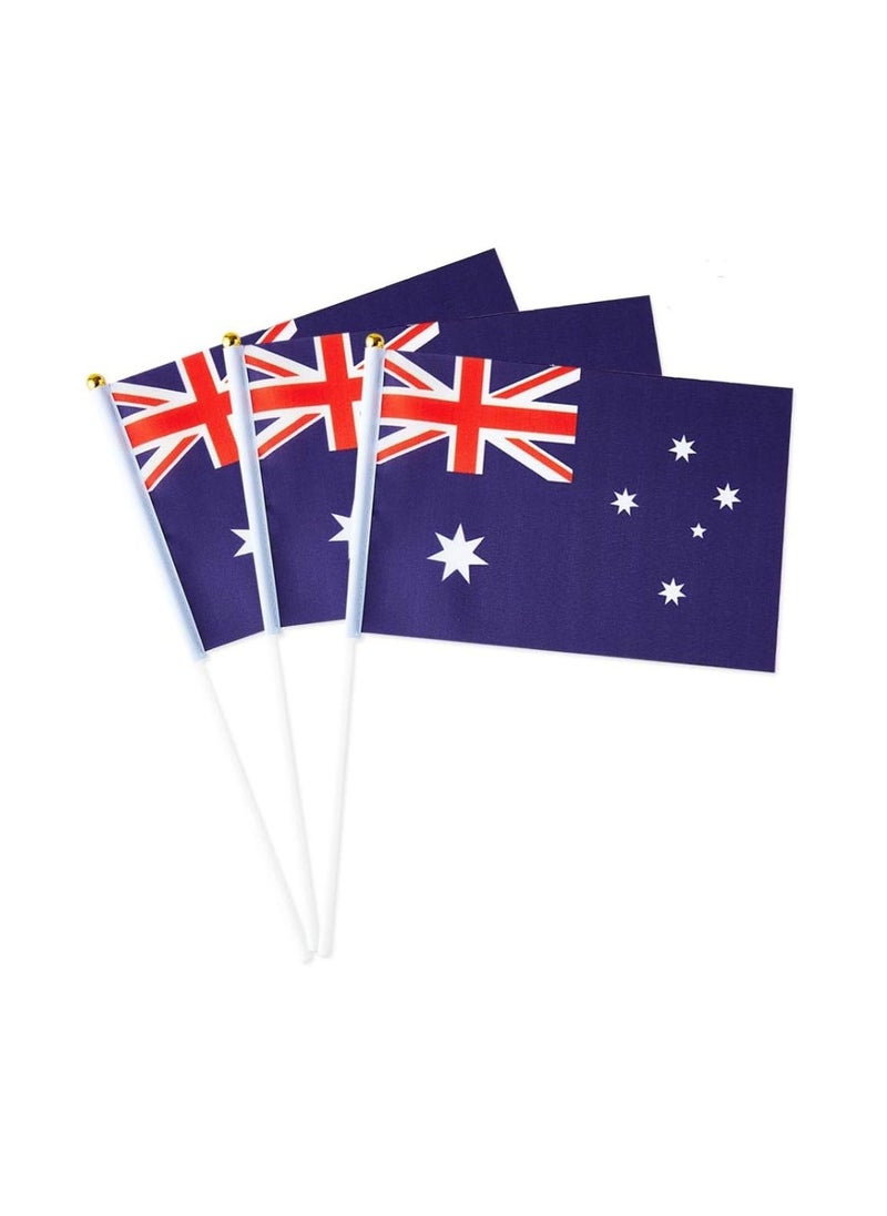 Australia Mini Hand Flags For Celebration Small Stick Hand Held Flags Great Souvenirs And Party Favors Handheld Flags For Kids And Adults Decorations Country Flags,Festival Events