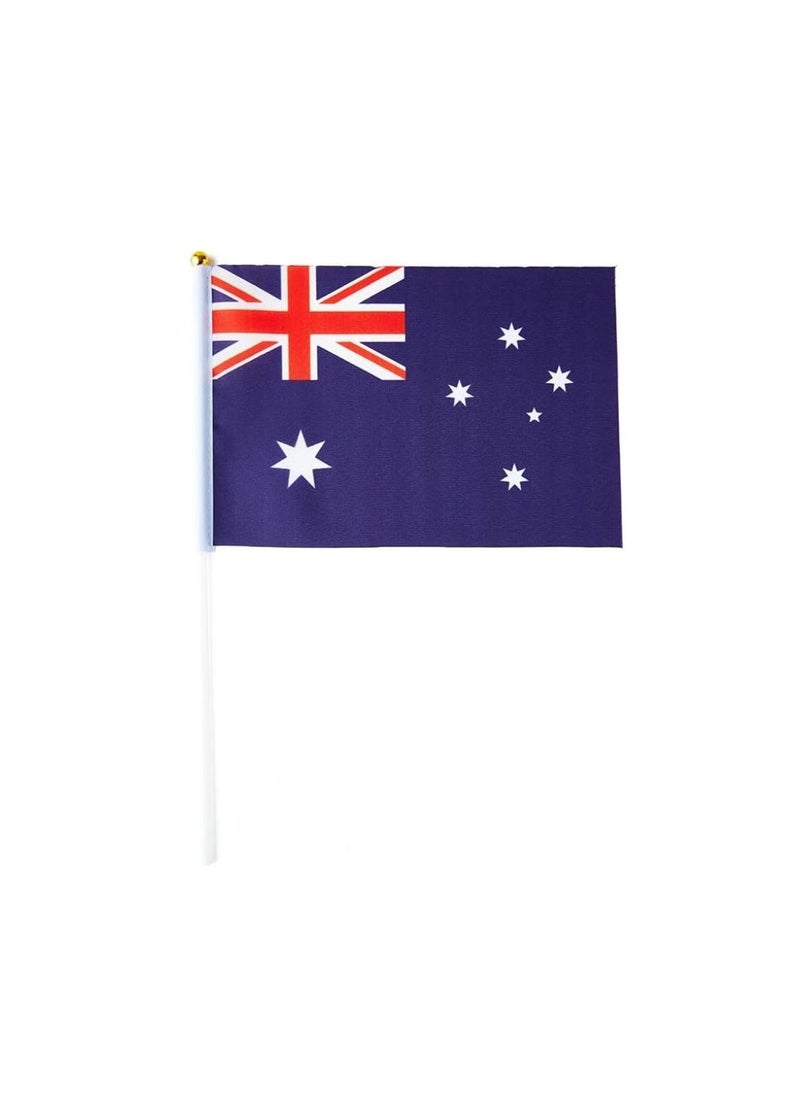 Australia Mini Hand Flags For Celebration Small Stick Hand Held Flags Great Souvenirs And Party Favors Handheld Flags For Kids And Adults Decorations Country Flags,Festival Events