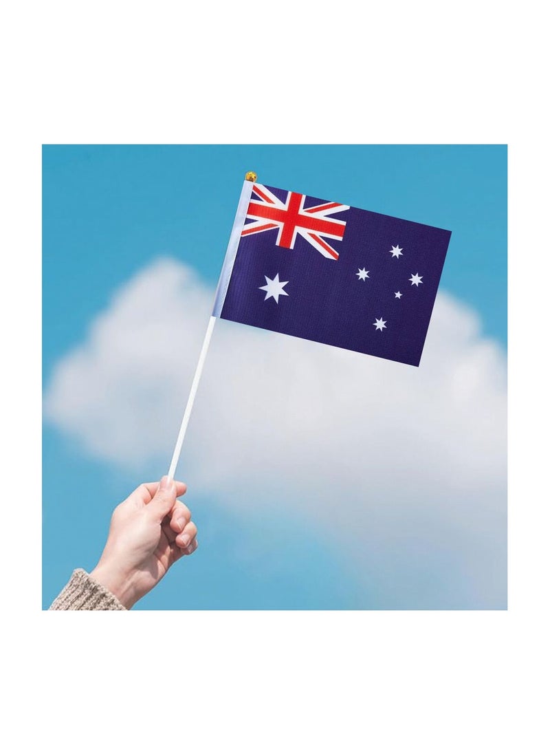 Australia Mini Hand Flags For Celebration Small Stick Hand Held Flags Great Souvenirs And Party Favors Handheld Flags For Kids And Adults Decorations Country Flags,Festival Events