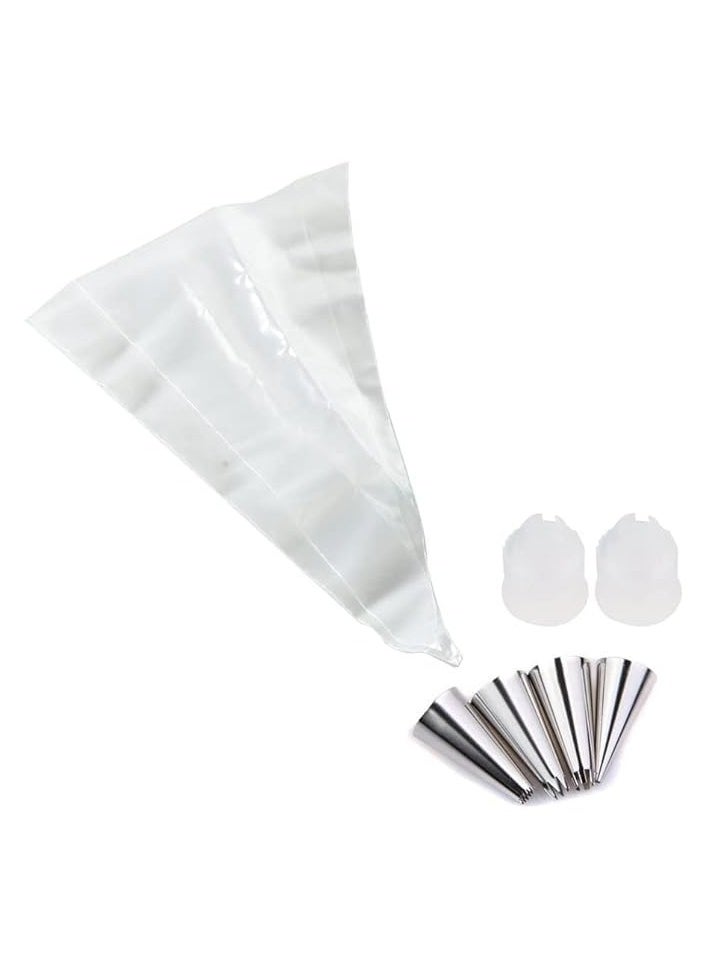 Pastry DIY Cake Decorating Pen Icing Piping Tips Nozzles Bag Sugar Craft Fondant Cake Deco Tool Kit Stainless Steel Piping/Dispenser Nozzles Pen Set