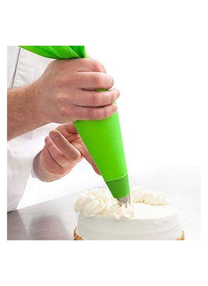 62PCS Cake Decorating Tools Kit, DIY Icing Piping Cream Reusable Pastry Silicone Pastry Bag with 62 Nozzle Mold for Cake Decorating