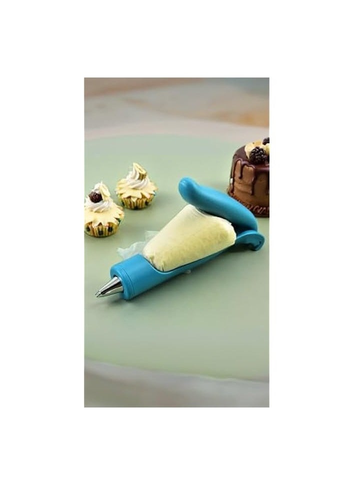 Versatile Cake Decorating Pen Tool Kit - Create Stunning Pastries with Ease! Pastry Icing Pen Piping Kit Bags for DIY Cake Decoration - Blue Color