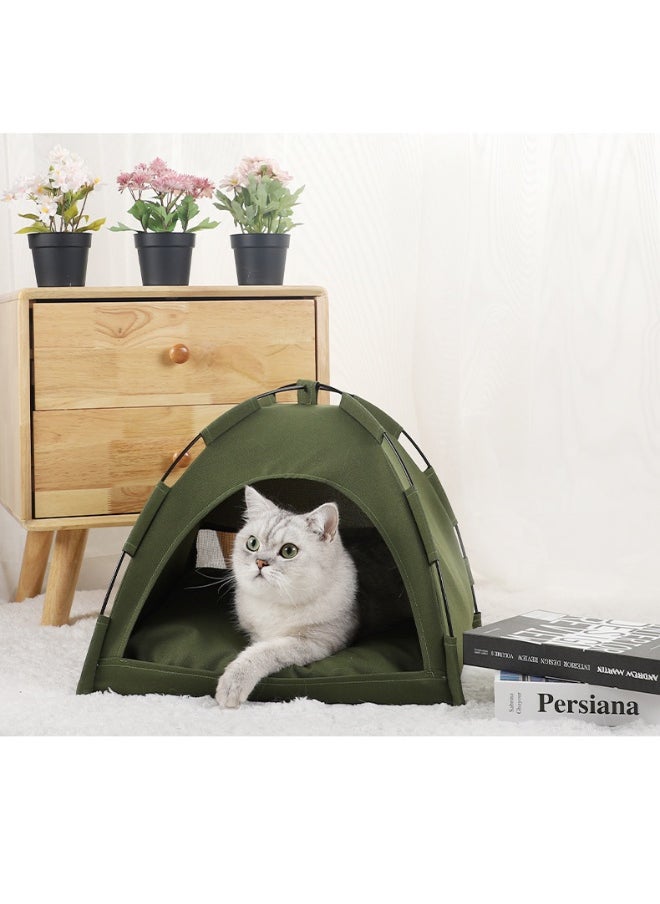 Outdoor Breathable Cooling Mat - Foldable Tent for Pets