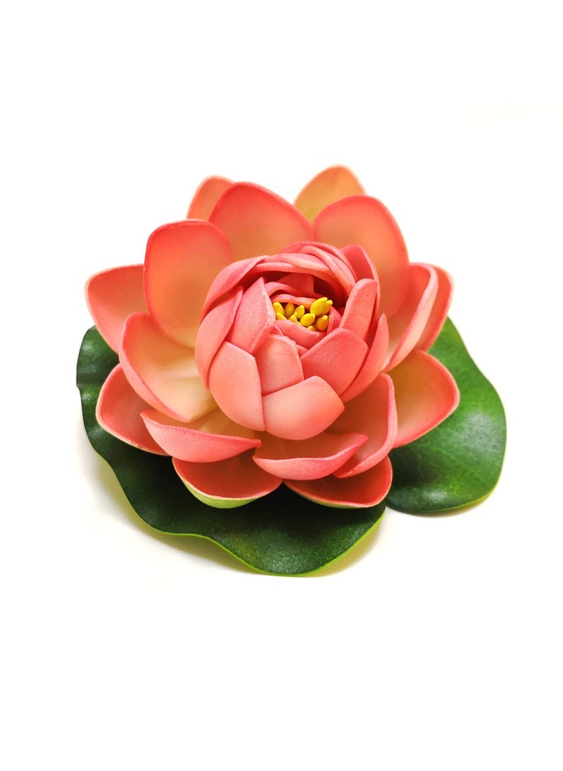 10cm Artificial Lotus Pond Decor Shallow powder