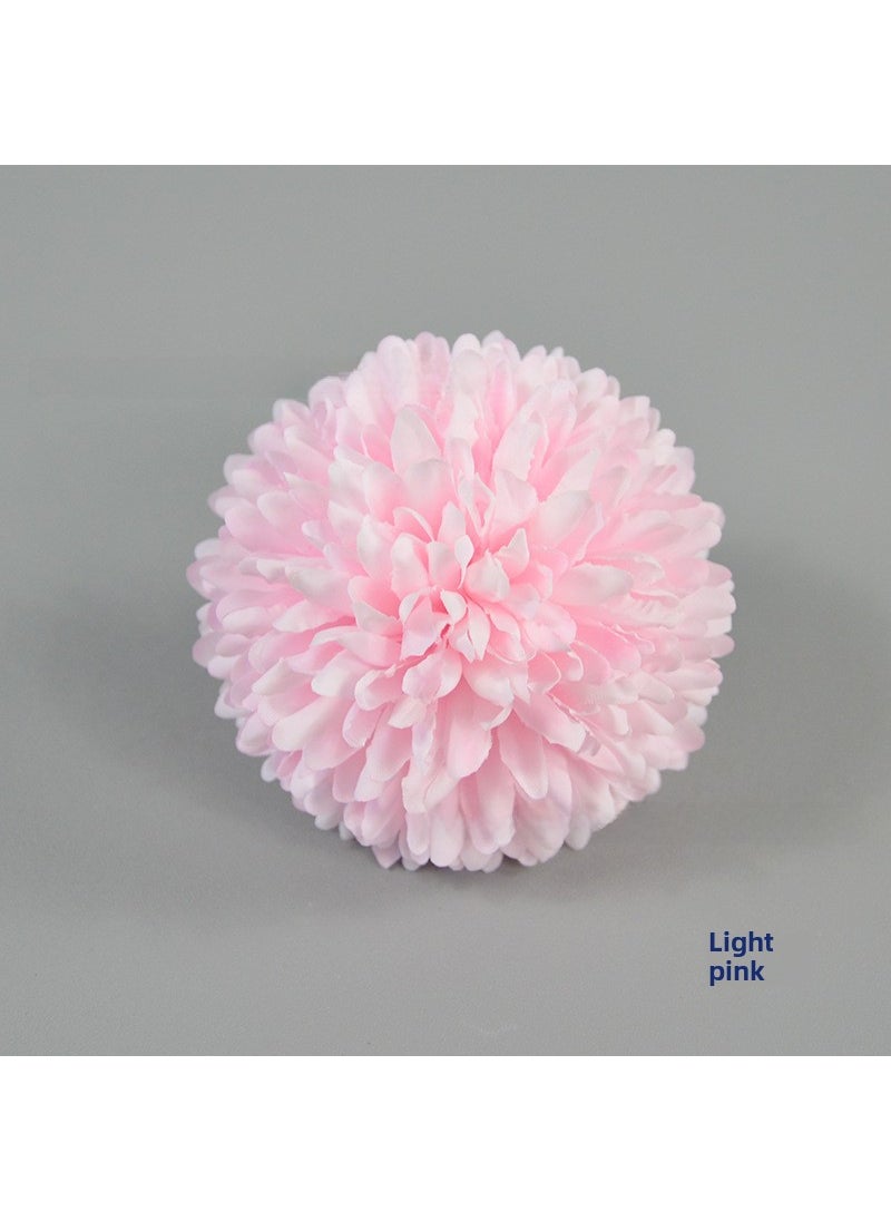 1 x 5 pcs Artificial Chrysanthemum Wedding Decor Flowers Shallow powder