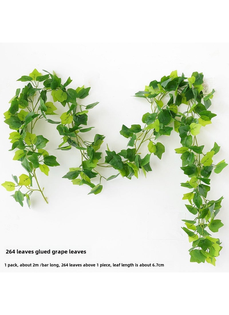 Wholesale Artificial Grape Leaf Garland 264 Leaf Gum Grape Leaf