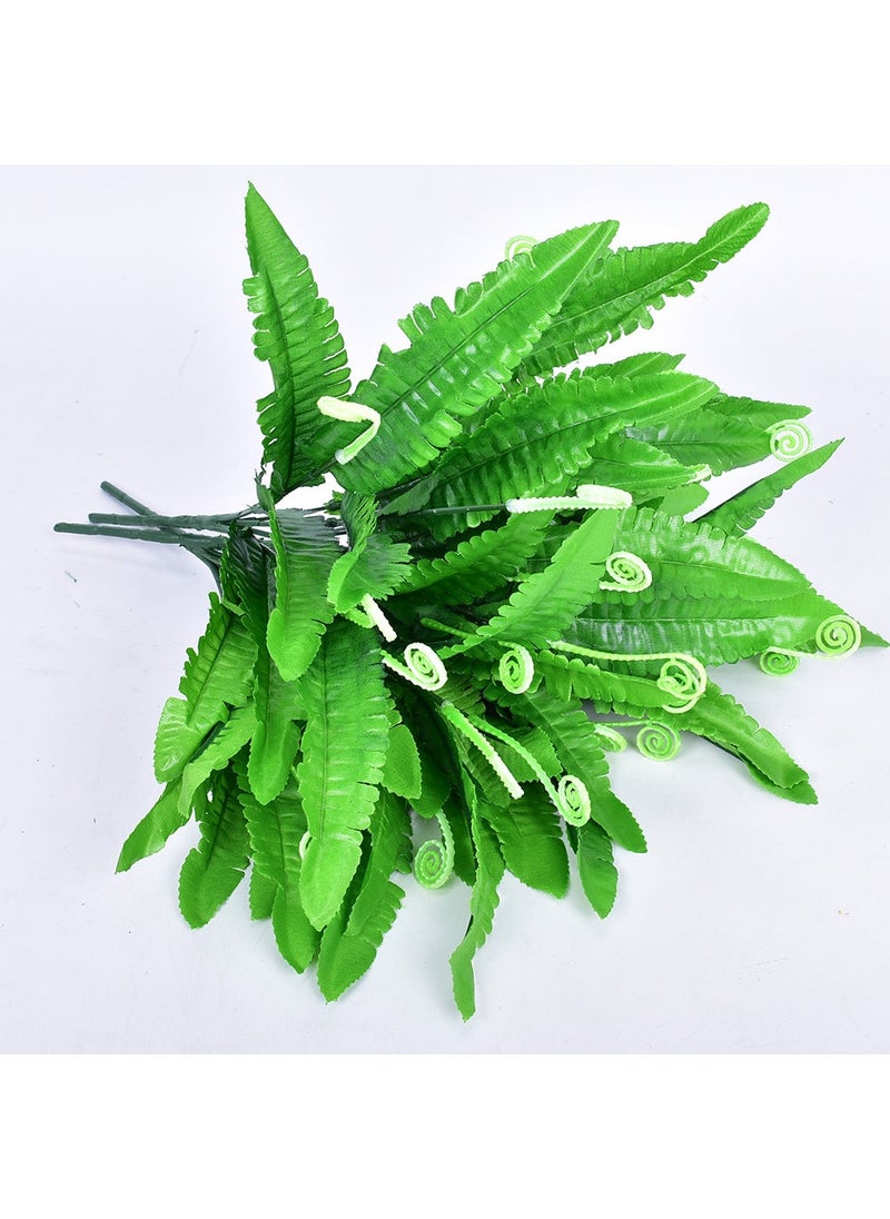 1 x 5 pcs Artificial Persian Leaves Bundles Fern Plant Decor Seahorse Core Small Persia