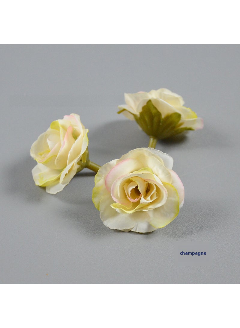 Artificial Roses for Bridal Wedding Decor Champagne