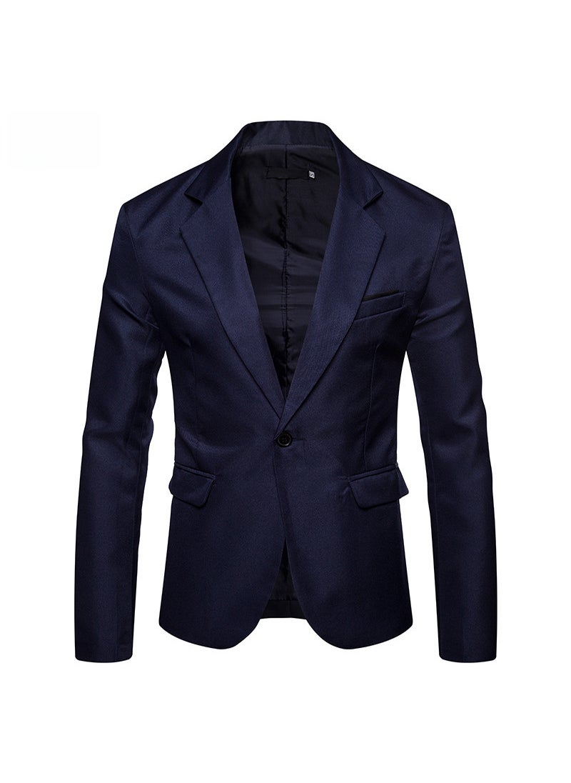 1 x 5 pcs 2023 Mens Autumn Winter Casual Blazer Big Size Navy