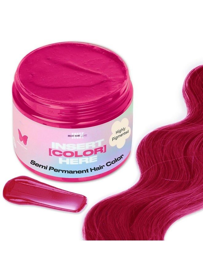 Semi Permanent Hair Color | Color Depositing Conditioner | Pink Hair Dye | No Bleach, No Peroxide Temporary Flamingo Topaz Tint For Women, Men | Vegan, Ammonia Free, Sulfate Free, Ready To Use 6Oz