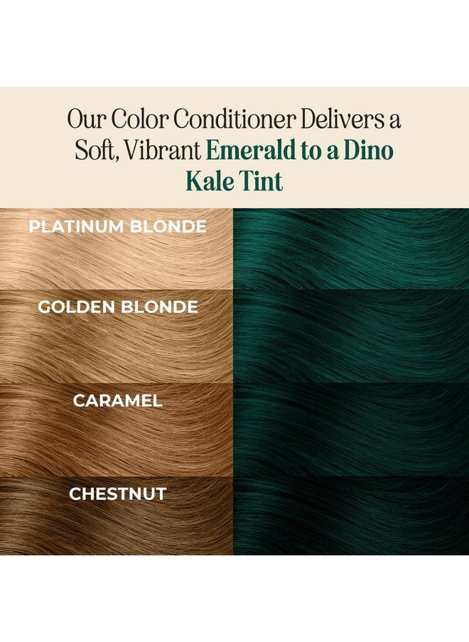 Semi Permanent Hair Color | Color Depositing Conditioner | Emerald Green Hair Dye | No Bleach & No Peroxide Temporary Tint For Women & Men | Vegan, Ammonia Free, & Sulfate Free | Ready To Use, 6Oz