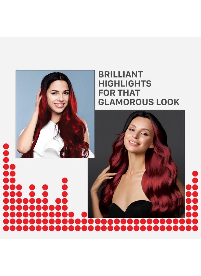 Hair Colour Highlight Kit | Red Hair Colour, Scarlet Red - Pack Of 1 I Enriched With Walnut & Argan Oil I Hair Colour For Women | Rich, Vibrant, Easy To Use, Diy Application
