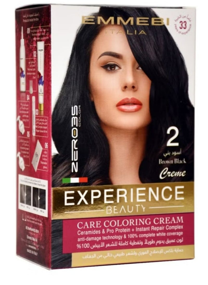 Beauty Experience Care Coloring Cream Brown Black 2