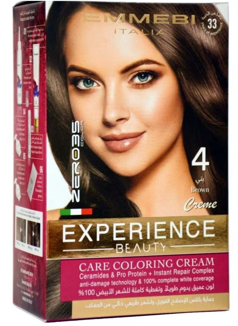 Beauty Experience Care Coloring Cream Brown 4