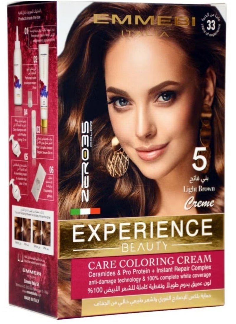 Beauty Experience Care Coloring Cream Light Brown 5