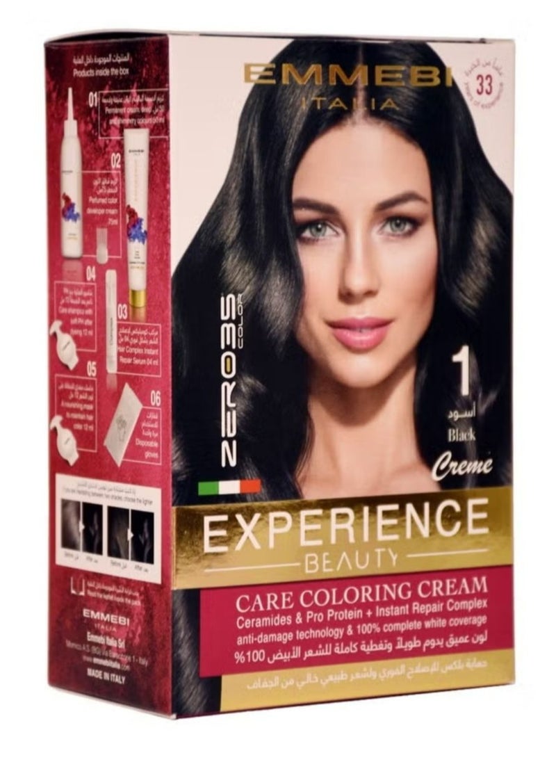 Beauty Experience Care Coloring Cream Black 1