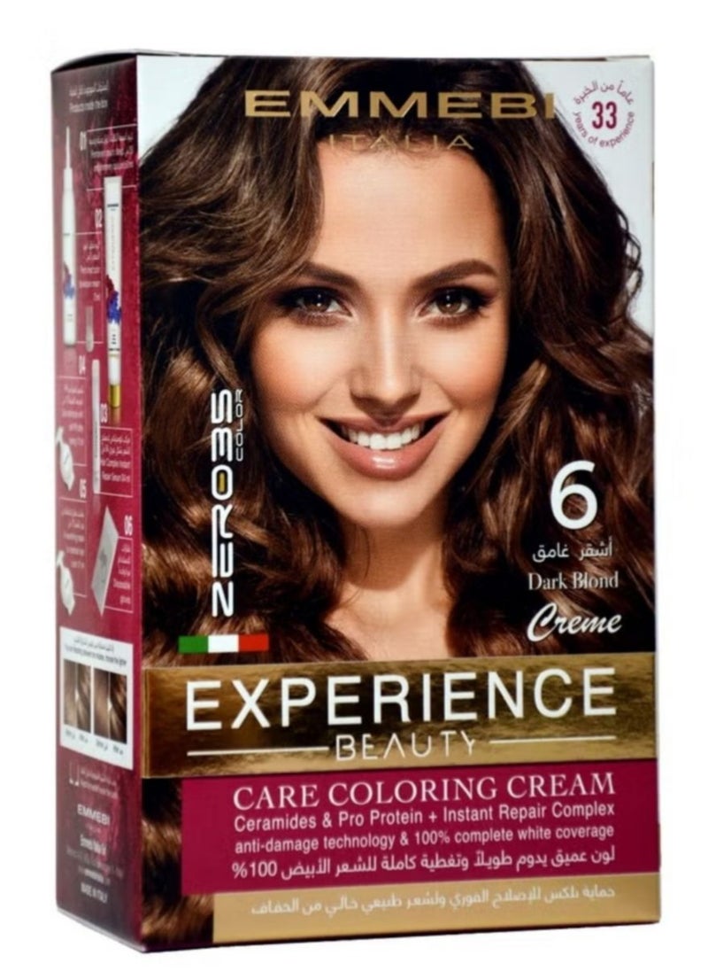 Beauty Experience Care Coloring Cream Dark Blond 6